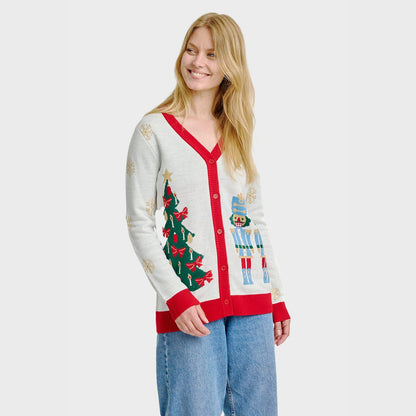 Le Nussknacker Weihnachts-Cardigan – Femme