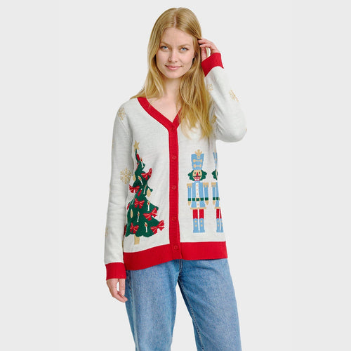 Le Nussknacker Weihnachts-Cardigan – Femme