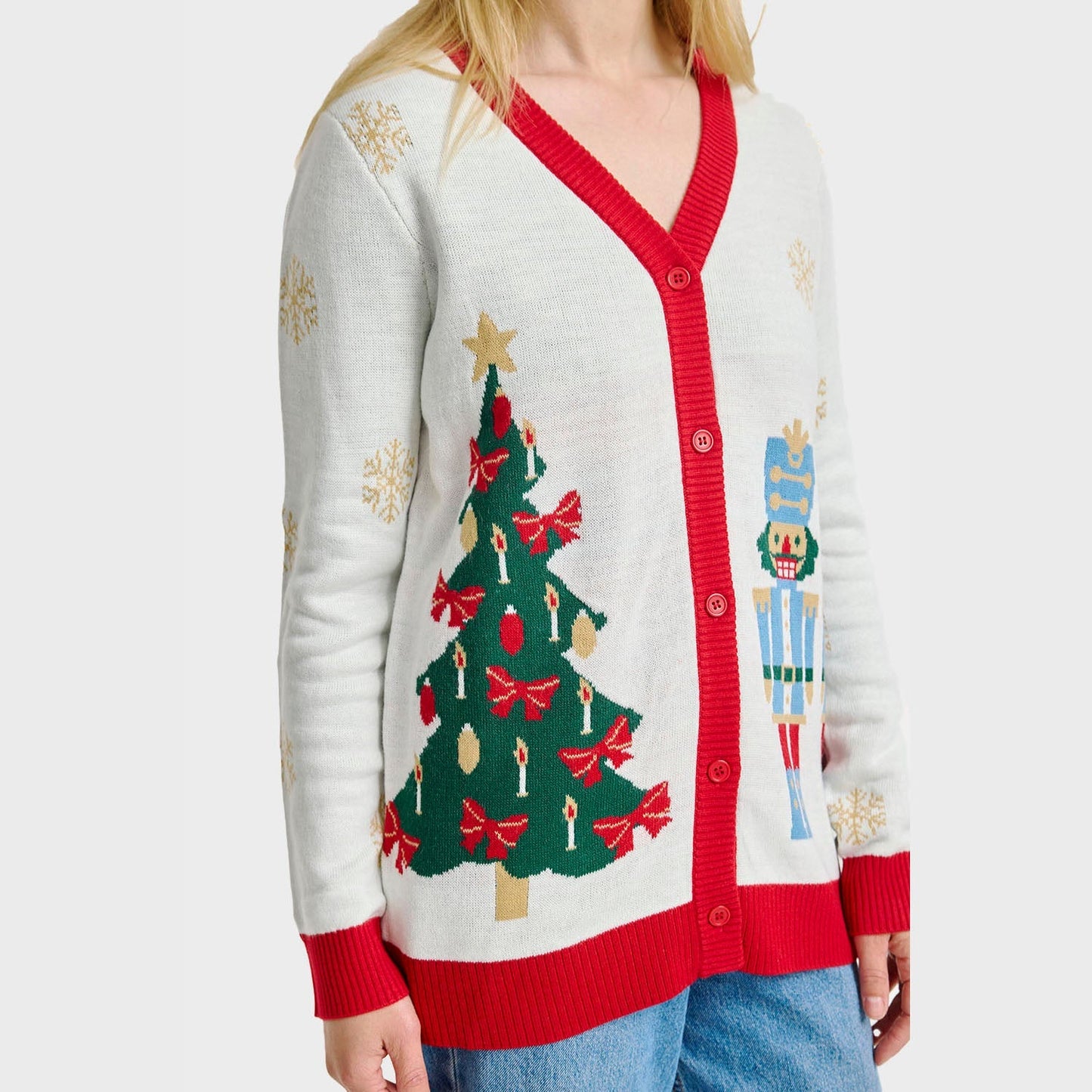 Le Nussknacker Weihnachts-Cardigan – Femme