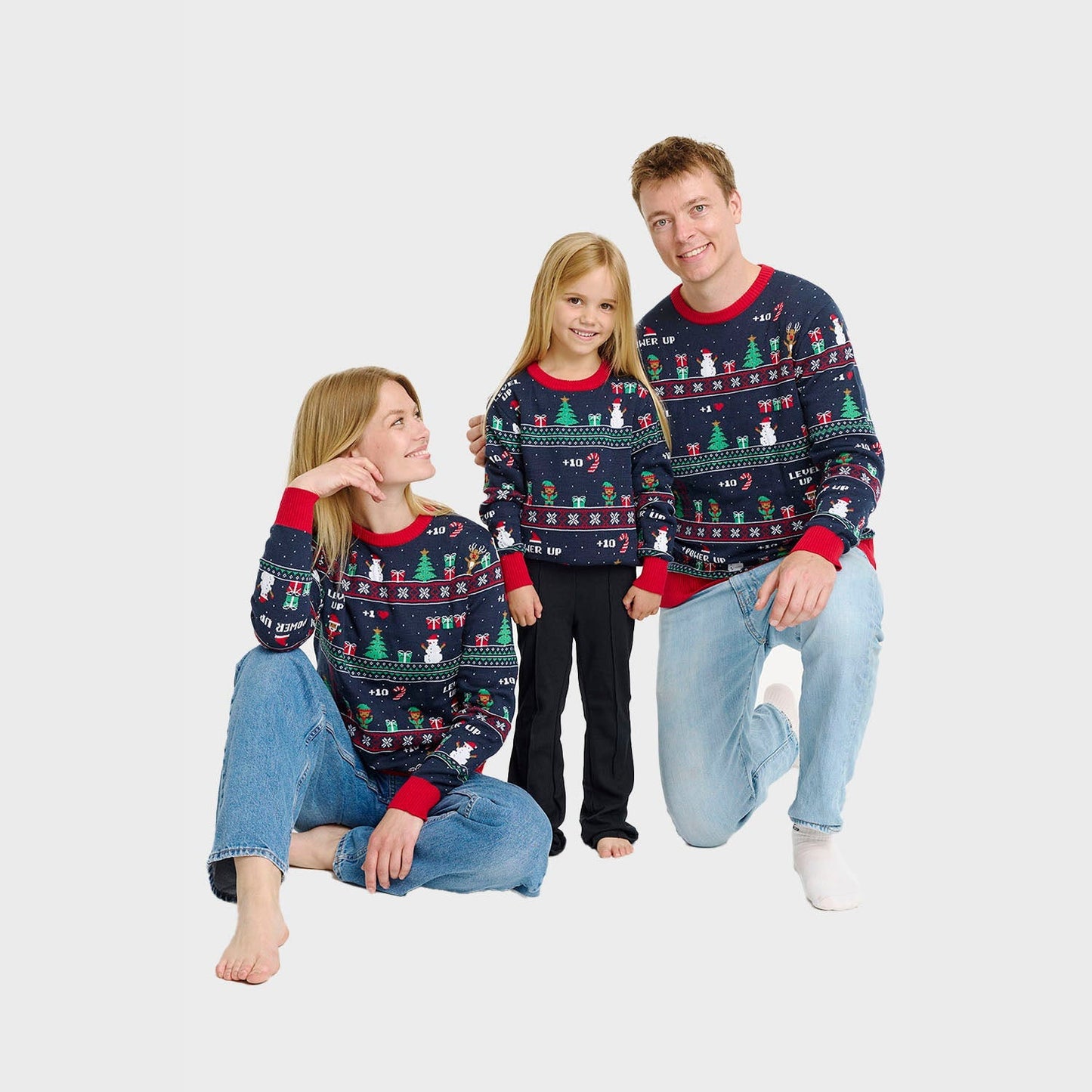 Vintage Gaming Weihnachts-Pullover – Kinder