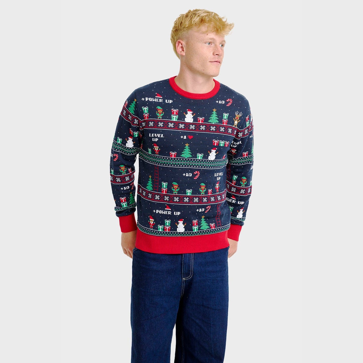 Vintage Gaming Weihnachtspullover – Herren