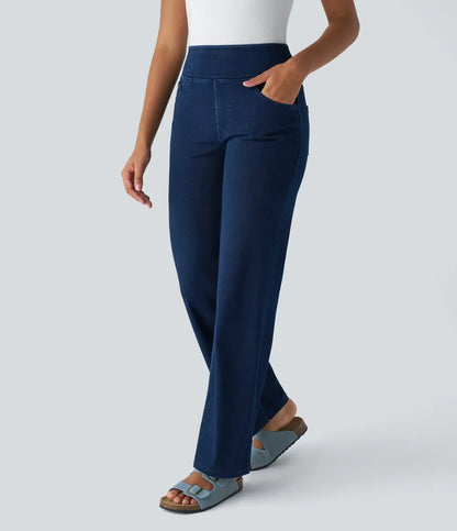 ElsaShape Denim Haute Taille Jeans avec Zakken – Look Confortable