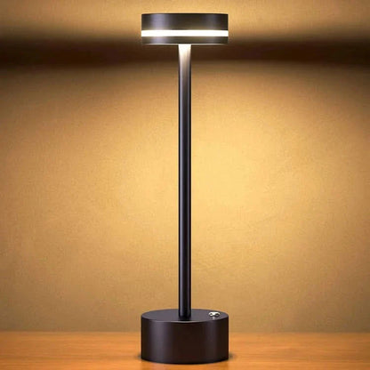 Lampe de table LED rechargeable - Design moderne sans fil en aluminium
