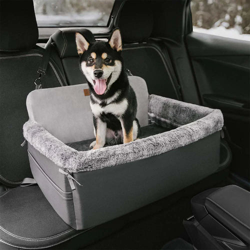 All-Season Dog Car Seat Bed for Travel Safety - Pet Booster Seat