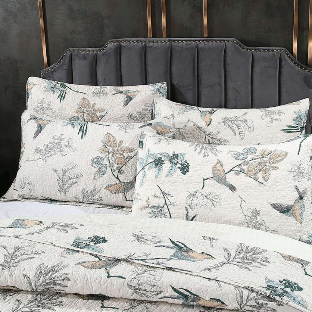 Ensemble de couette florale de luxe - Couvre-lit élégant pour la décoration intérieure