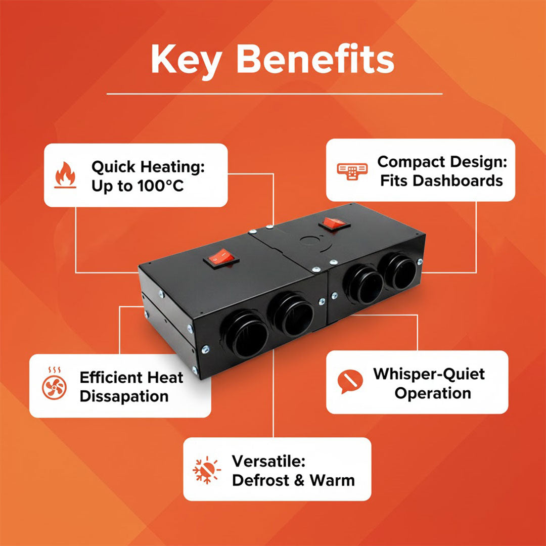 500W Autoheizgerät - Kompaktes Design - Schnelles Heizen