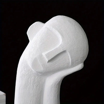 Asymmetrical Resin Art Figurine - Unique Home Decor Sculpture