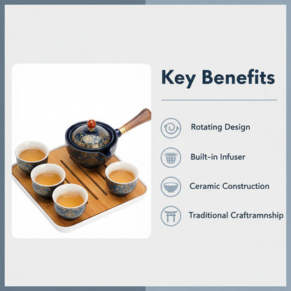 Set de tee-shirts en céramique - Rotierendes Design - Teesieb Inklusive