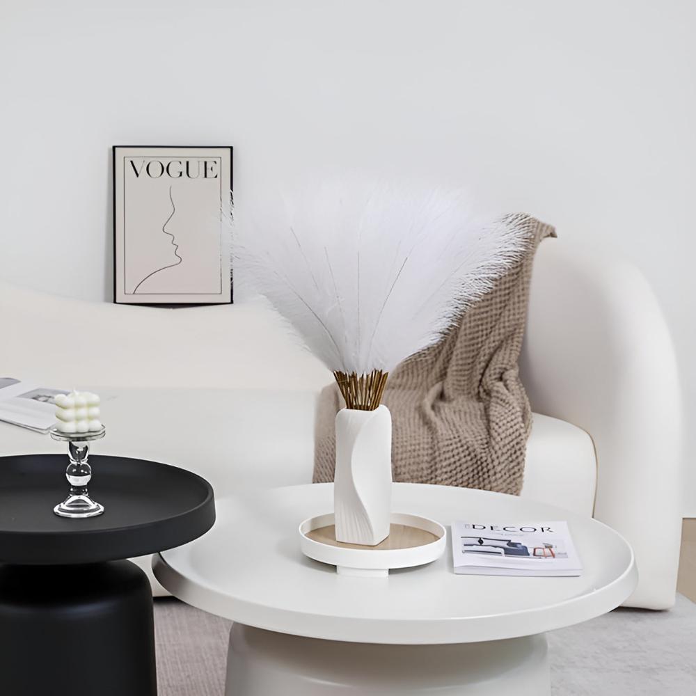 3 Pcs Faux Pampas Grass Stems for Home Decor | Boho Style