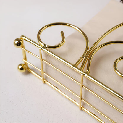 Porte-serviettes élégant en spirale pour table à manger - Décoration de table moderne