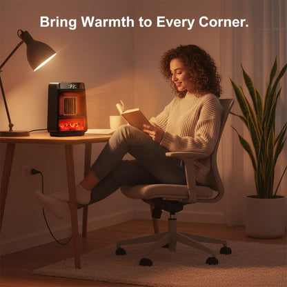 Elektrischer Heizlüfter - Élément céramique - Support mural