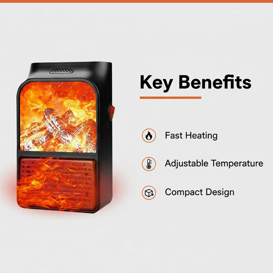 Elektrischer Heizlüfter - Steckdose - Température réglable