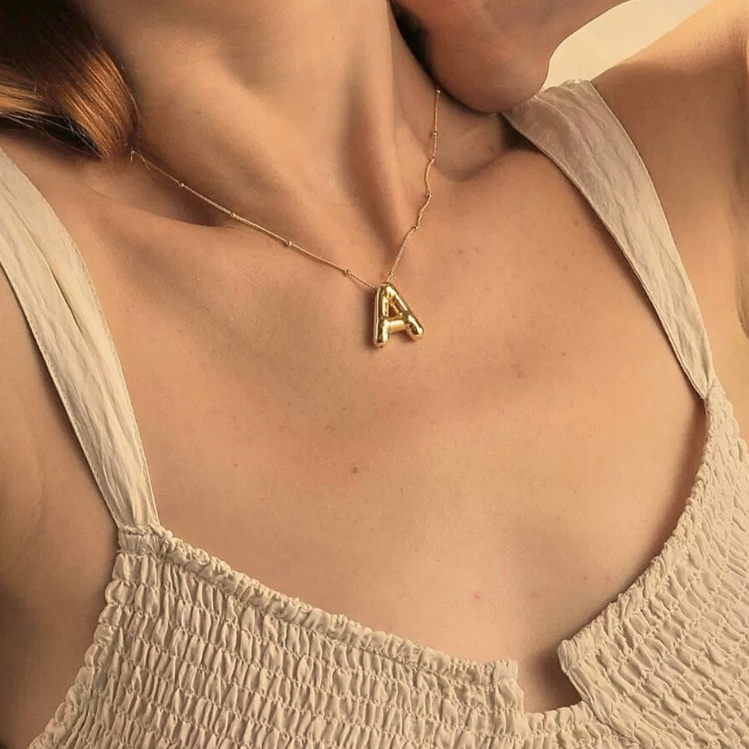 Arabella - Balloon Letter Initial Necklace — crafted for everyday quality.