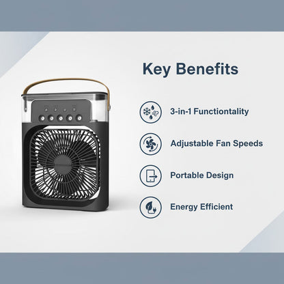 3-in-1 Luftkühler - Luftbefeuchter - Verstellbarer Ventilator