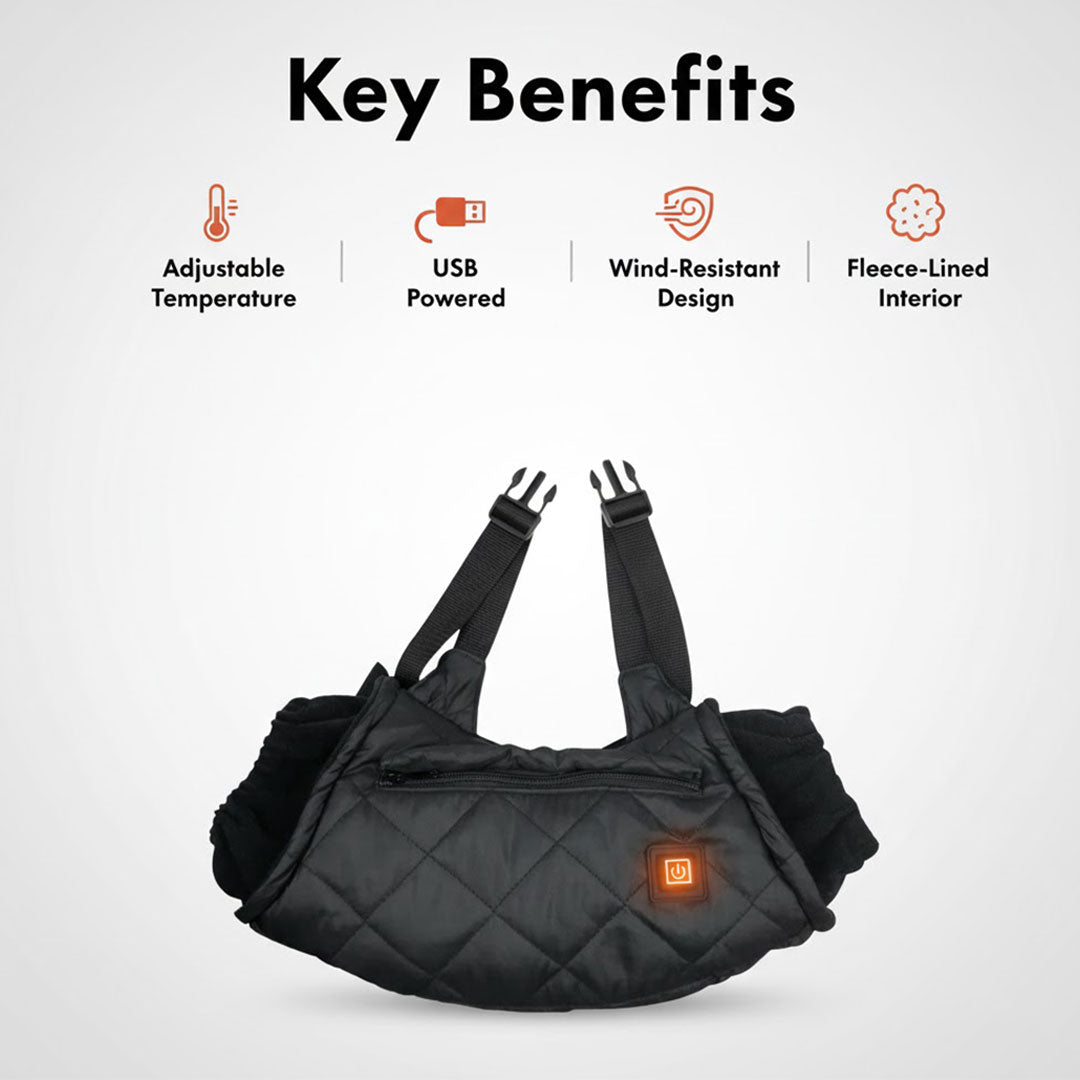 Tragbarer Handwärmer Muff - Einstellbare Temperatur - USB-Betrieb