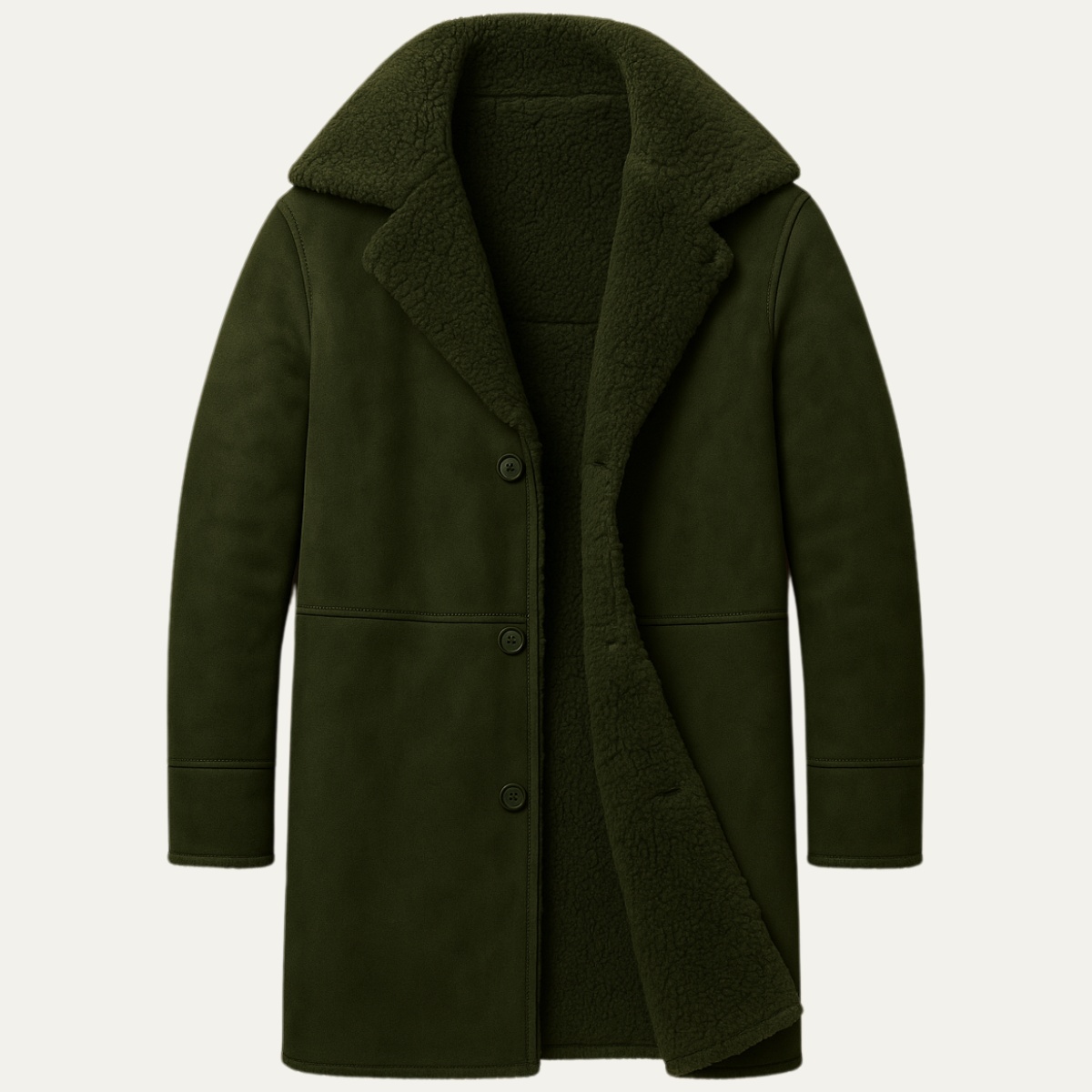 Le Aspen Lammfellmantel – Manteau d'hiver classique pour hommes