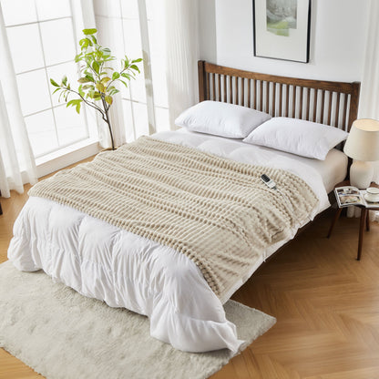 Neo Natuurlijke Elektrische Deken Verwarmde Fleece Overdeken