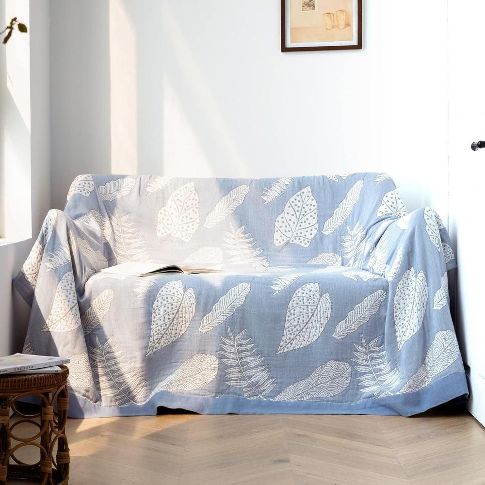 Couverture d'été douce et feuillue pour une chaleur douillette et un confort léger