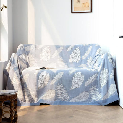Couverture d'été douce et feuillue pour une chaleur douillette et un confort léger