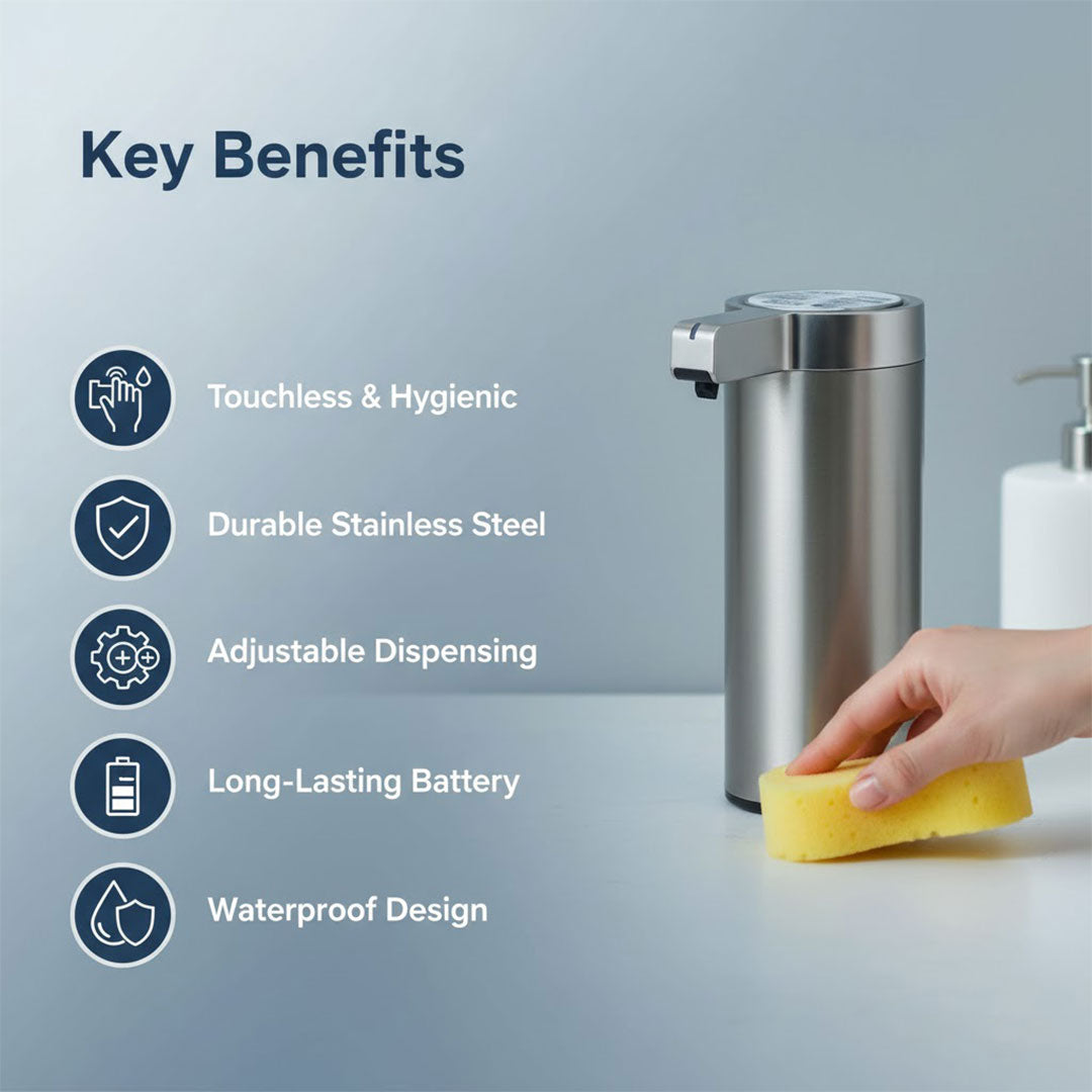 Berührungsloser Seifenspender - Edelstahl - Bewegungssensor