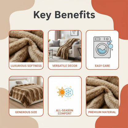 Décoration de maison en fausse fourrure - Weiches Nerz - Dekoratives Design