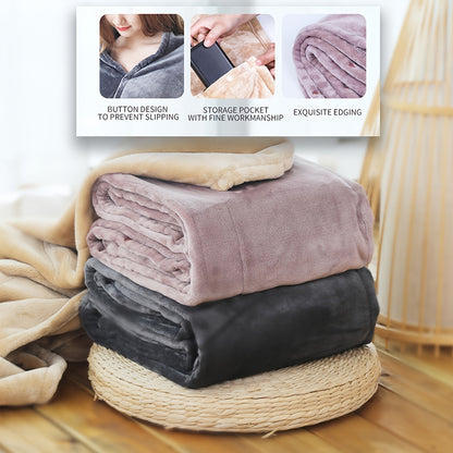 Elektrische Deken Sjaal - Draagbare Verhitte Deken voor Thuis &amp; Reizen