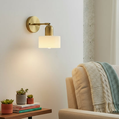 Bunte Glas Bauhaus Wandleuchte