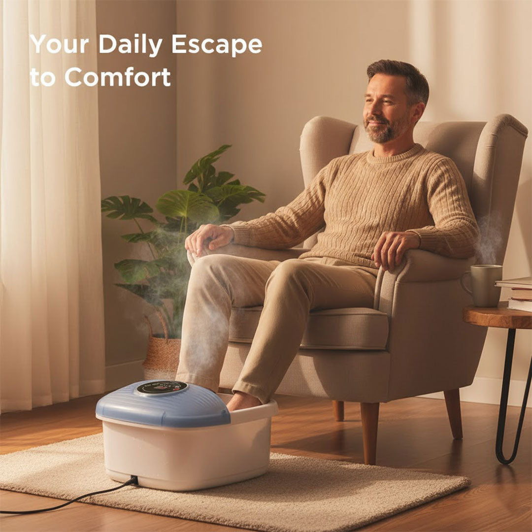 Fußbad - Temperaturregelung - Blasenfunktion