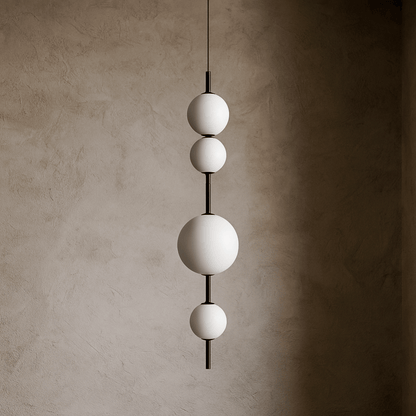 Suspension moderne en verre blanc avec boule pour la décoration de la maison, de la cuisine ou du salon