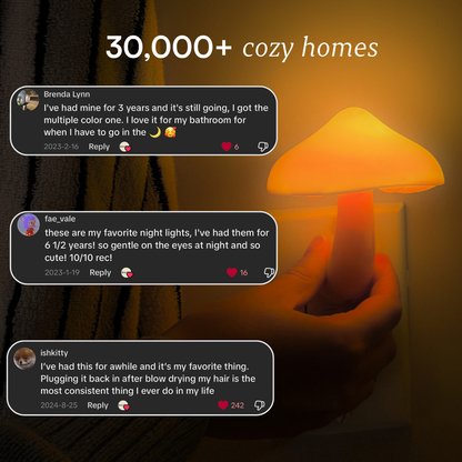 Lampe de nuit champignon