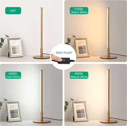 Lampe de table dorée élégante pour la décoration du salon, de la chambre et du bureau