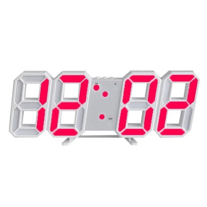 Horloge murale numérique LED moderne avec gradation automatique - Affichage élégant de l'heure