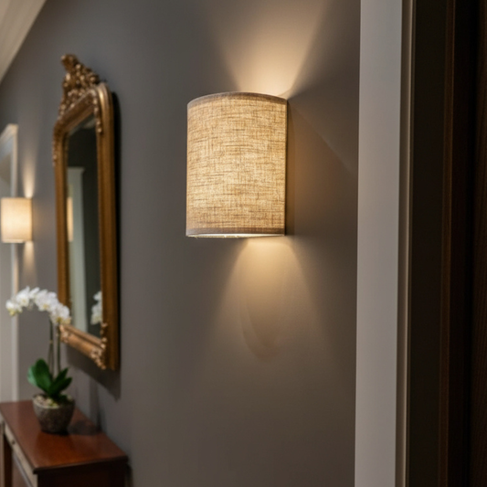 1+1 Gratis Stoff-Wandlampen