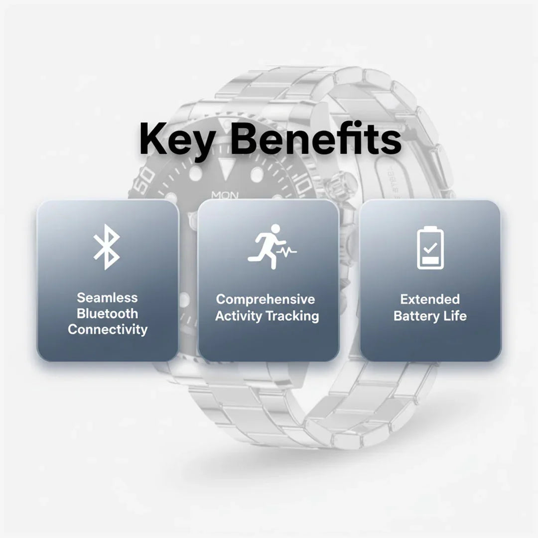 Smartwatch - Bluetooth-Konnektivität - Aktivitätsverfolgung