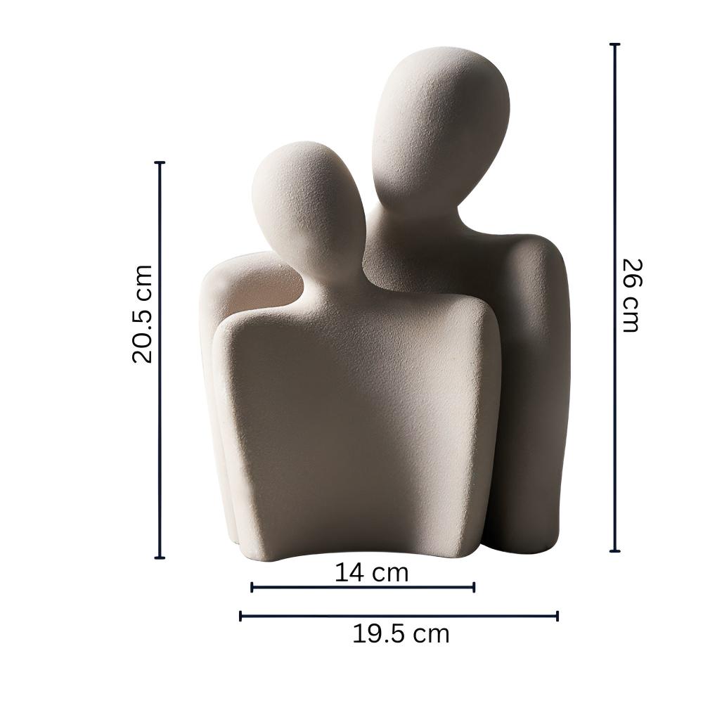 Figurine en céramique pour couple romantique - Cadeau idéal pour les couples
