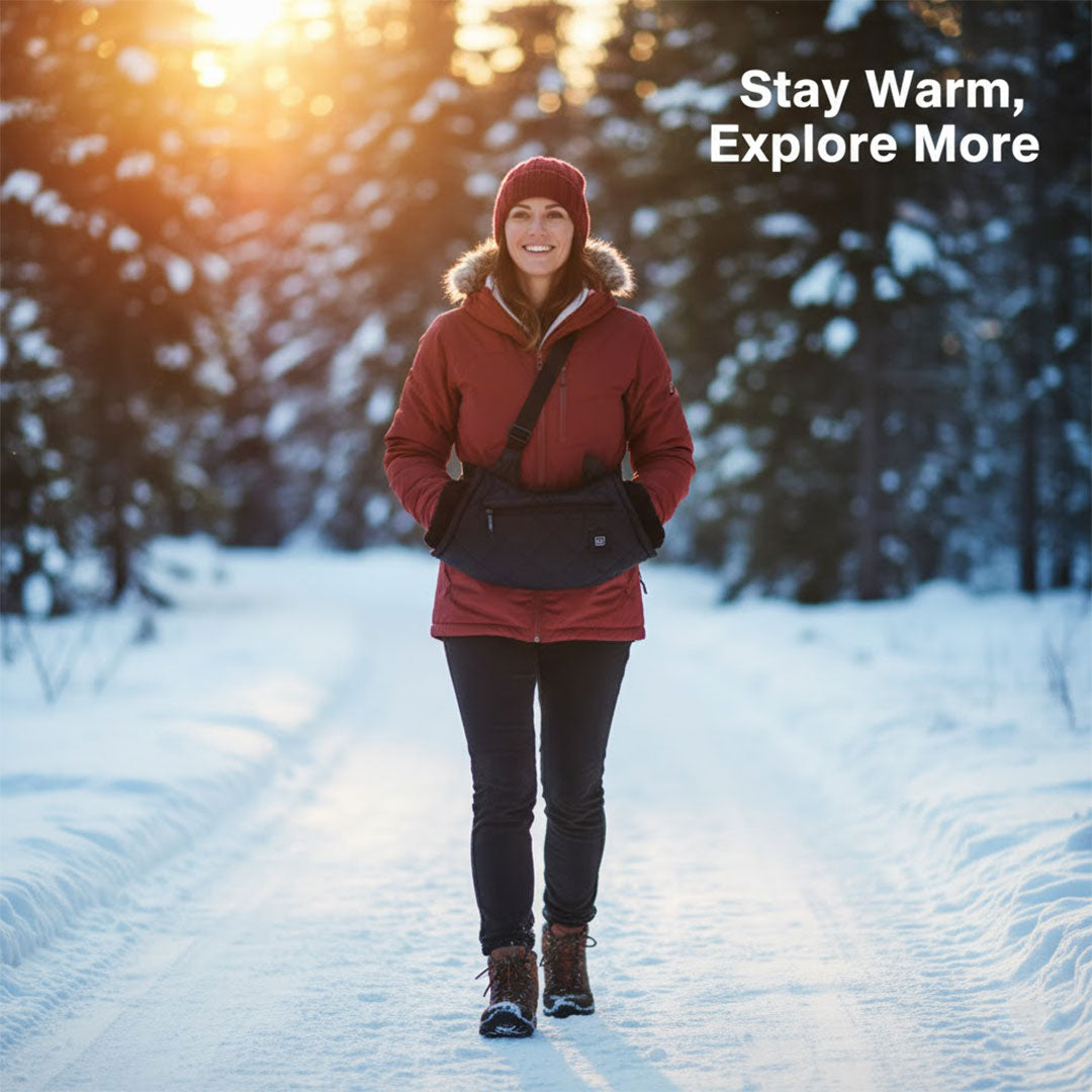 Tragbarer Handwärmer Muff - Einstellbare Temperatur - USB-Betrieb