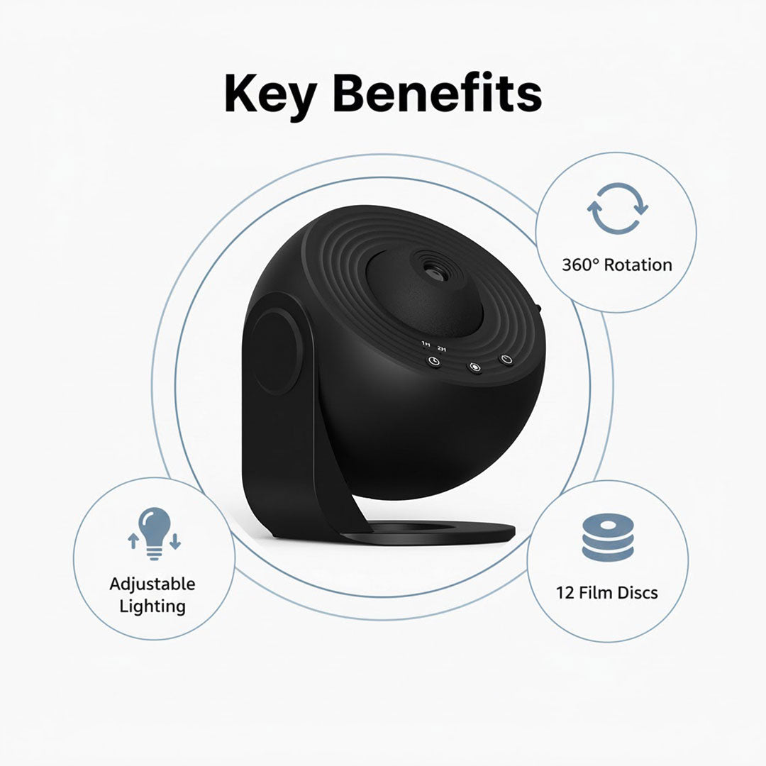 Projecteur pour enfants - Ciel étoilé - Prise USB