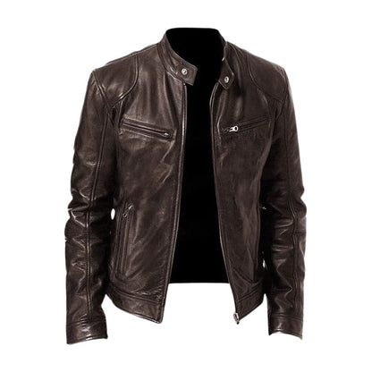 Veste en cuir | Artiste | Lederimitat | Veste motard | Veste en cuir pour hommes