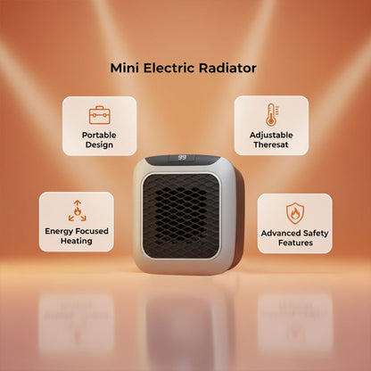 Mini radiateur électrique - 800W Tragbarer Heizlüfter - Keramik