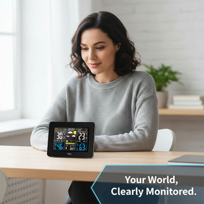 Kabellose Wetterstation - Innen- und Außenbereich - Écran LCD