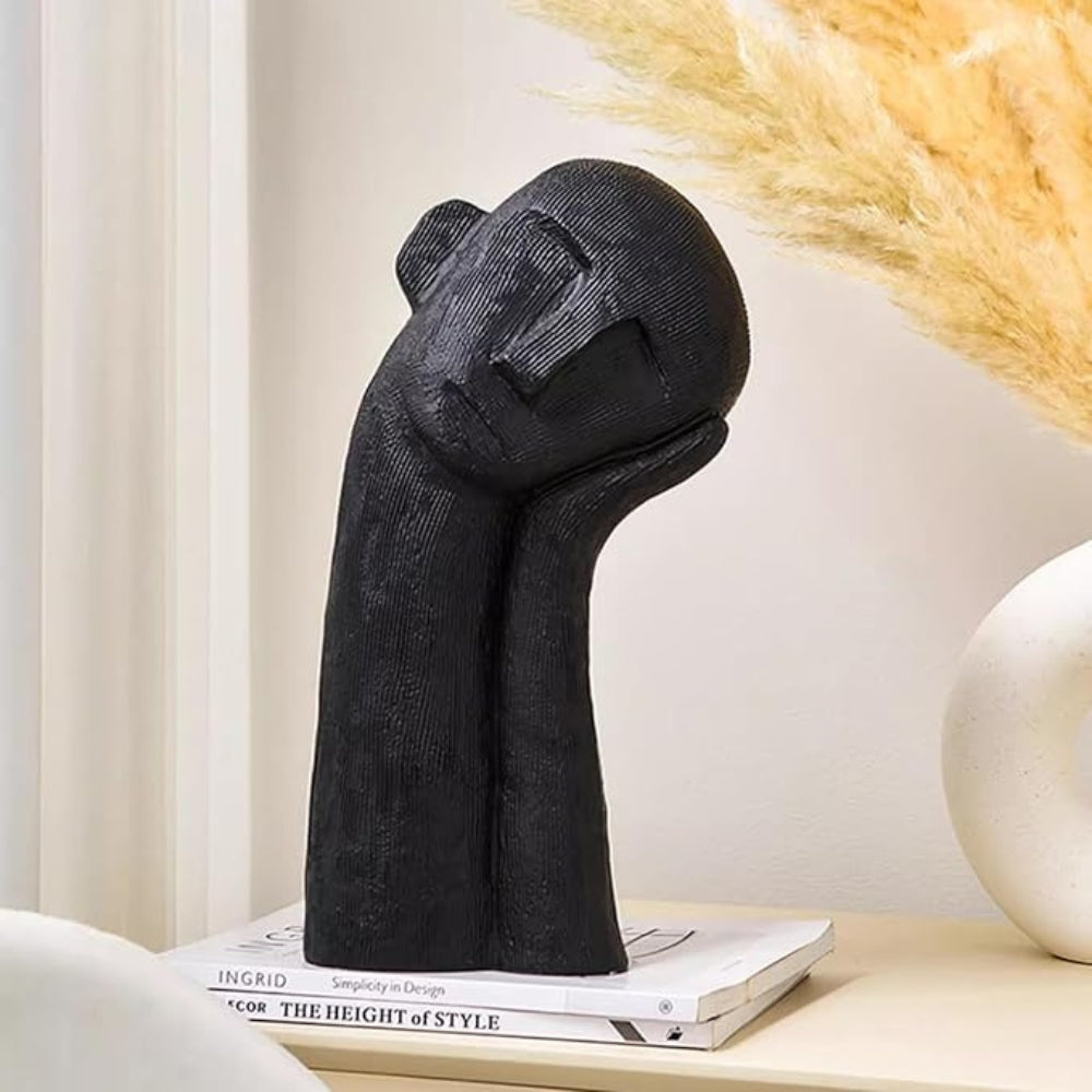 Asymmetrical Resin Art Figurine - Unique Home Decor Sculpture