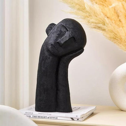 Asymmetrical Resin Art Figurine - Unique Home Decor Sculpture