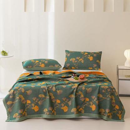 Tapisserie Jacquard Floral Ginkgo