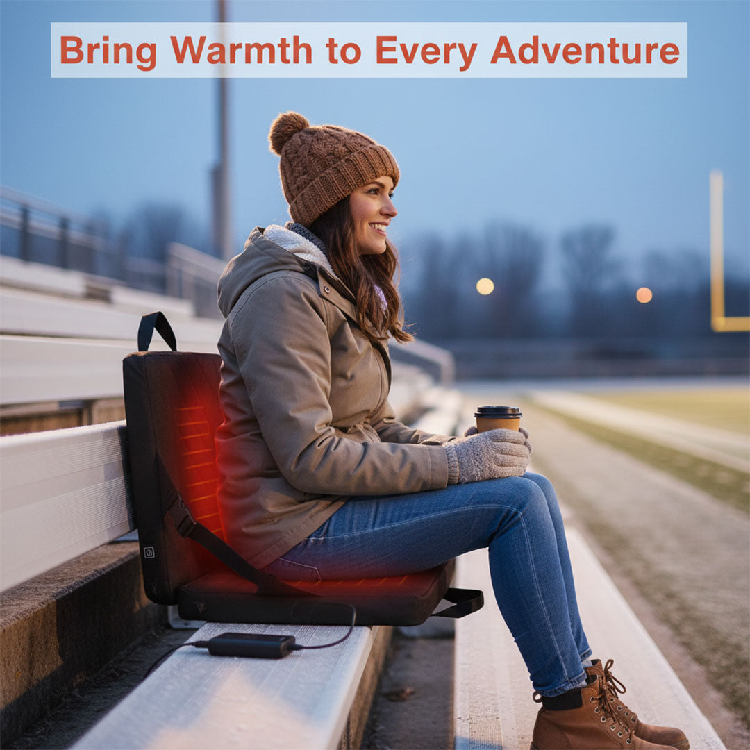 Faltbares beheiztes Sitzkissen - 3 Temperatureinstellungen - USB-betrieben