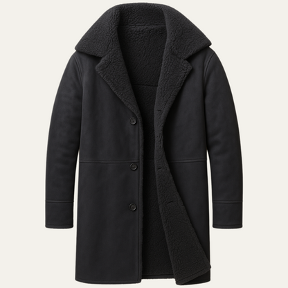 Le Aspen Lammfellmantel – Manteau d'hiver classique pour hommes