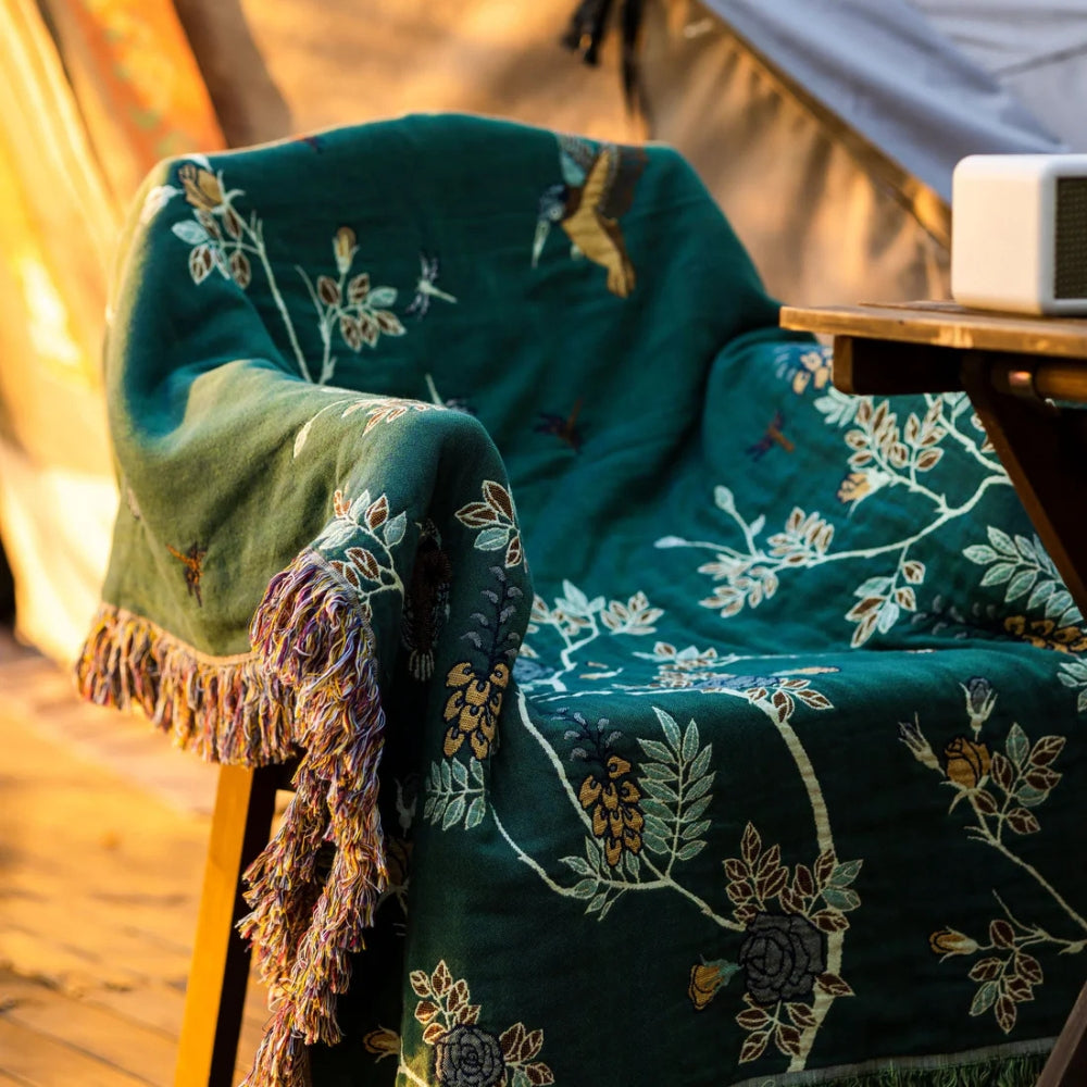 Plaid en coton multicouche de luxe pour une décoration intérieure confortable