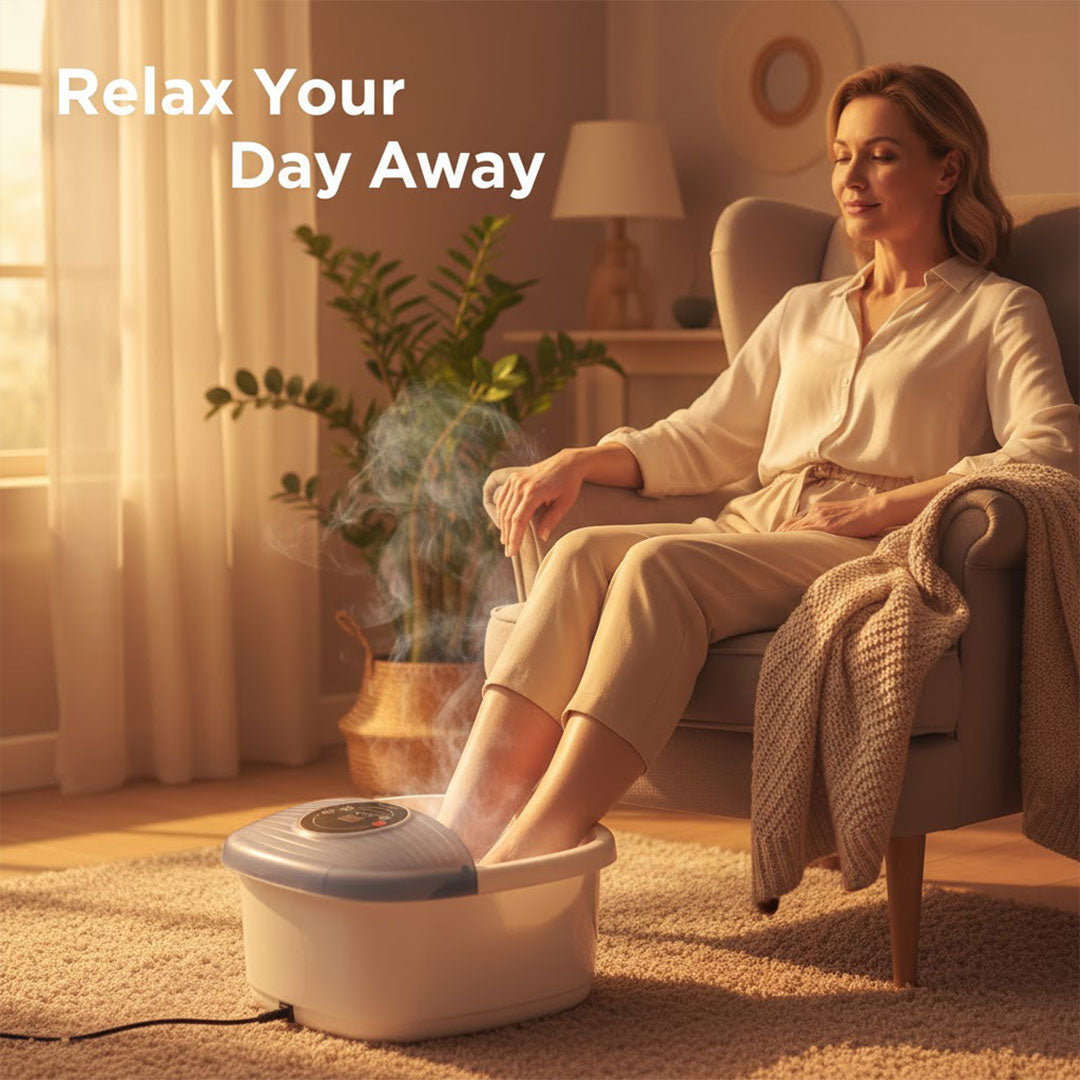 Fußbad - Temperaturregelung - Blasenfunktion