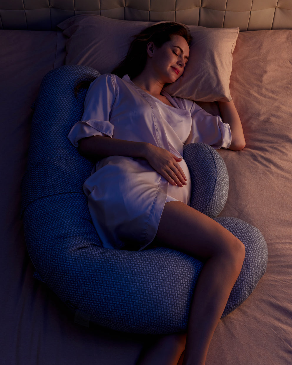 Adjustable Pregnancy Pillow with Wedge Cushion for Maternity Comfort and Support