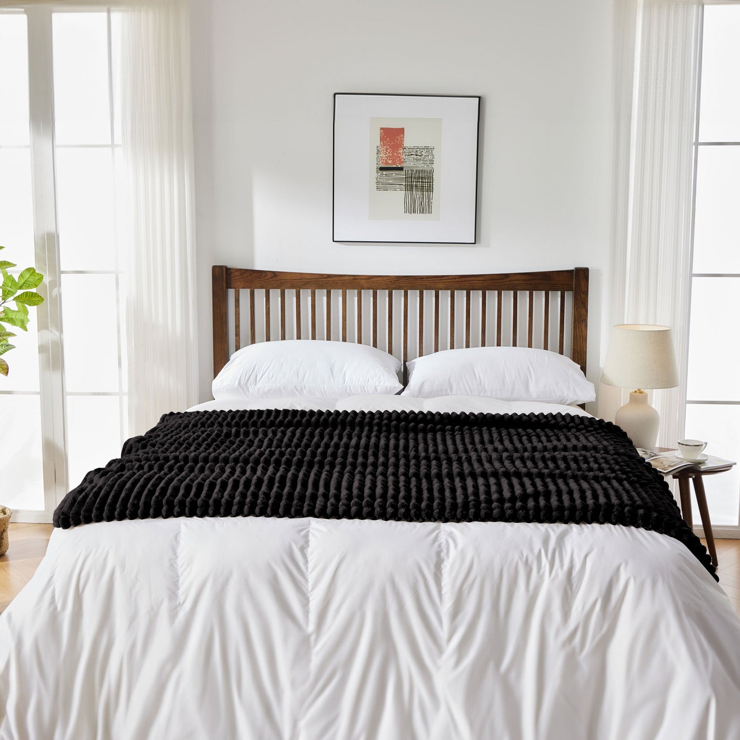 Neo Zwarte Elektrische Deken Verwarmde Couverture polaire