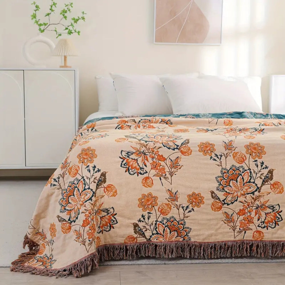 Rustikale Gemütliche Boho-Decke 